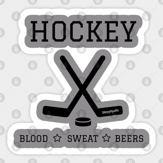 Blood, Sweat and Beers! Sticker by DizzySpells Designs